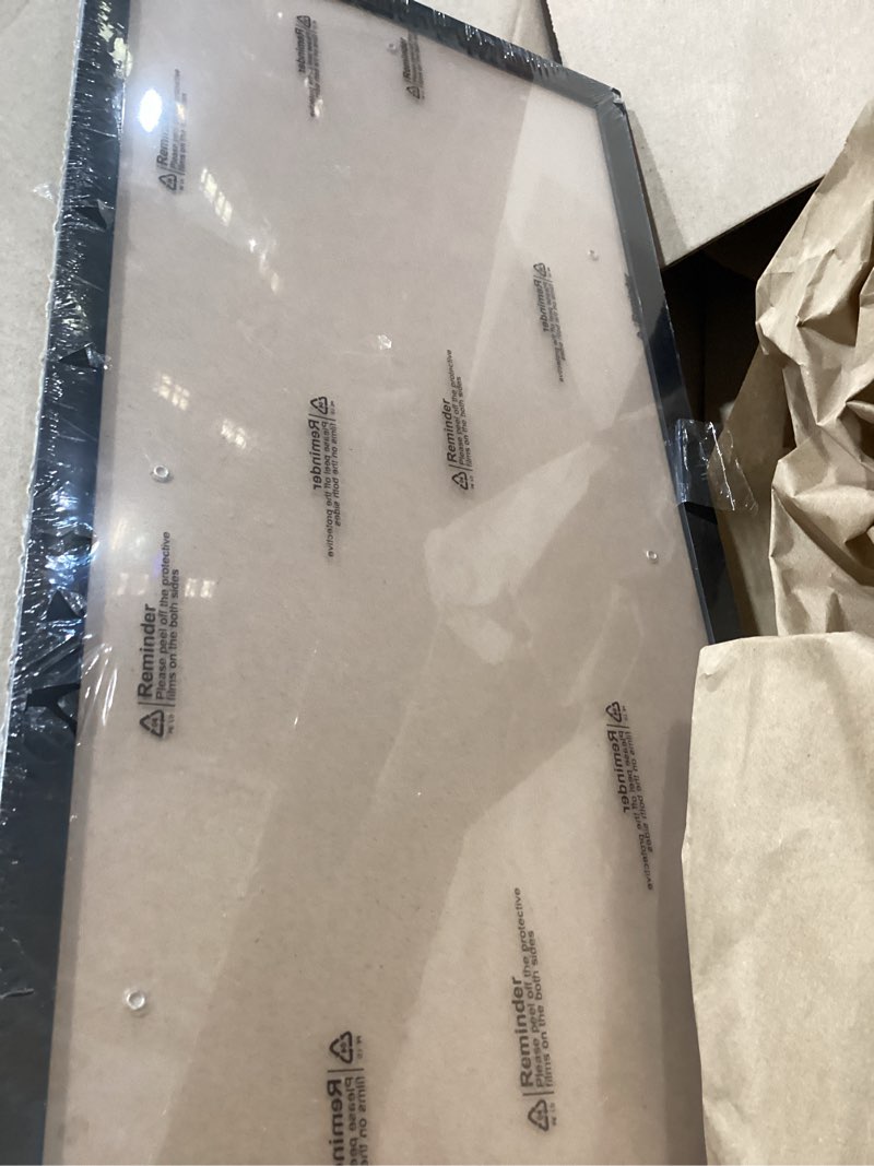 Condition photo showing Good Condition for hukonhep 9x20 black picture frames, photos frame with plexiglass, wall gallery photo frames, horizontal and vertical for wall mounting, home office decoration 9"x20"