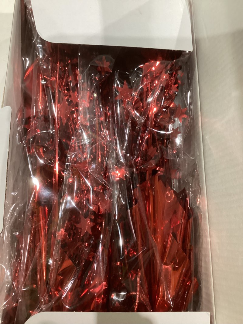 Condition photo showing New/Like New for ALISSAR 4-Pack Glitter Red Star Centerpieces-Table Decorations for Home Decor Birthday Wedding Anniversary Decor (Red) Red 4