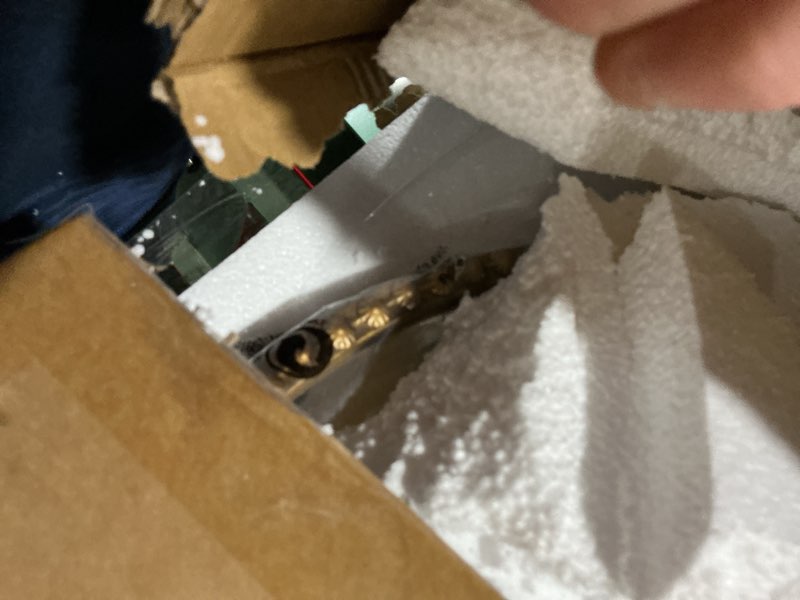 Condition photo showing Good Condition for Gold Oval Bathroom Mirror, 24x32 Inch Floral Oval Mirrors for Wall, Antique Gold Metal Floral Frame Mirrors for Bedroom Living Room Hallway, Hangs Horizontally or Vertically Gold 24"L x 32"W