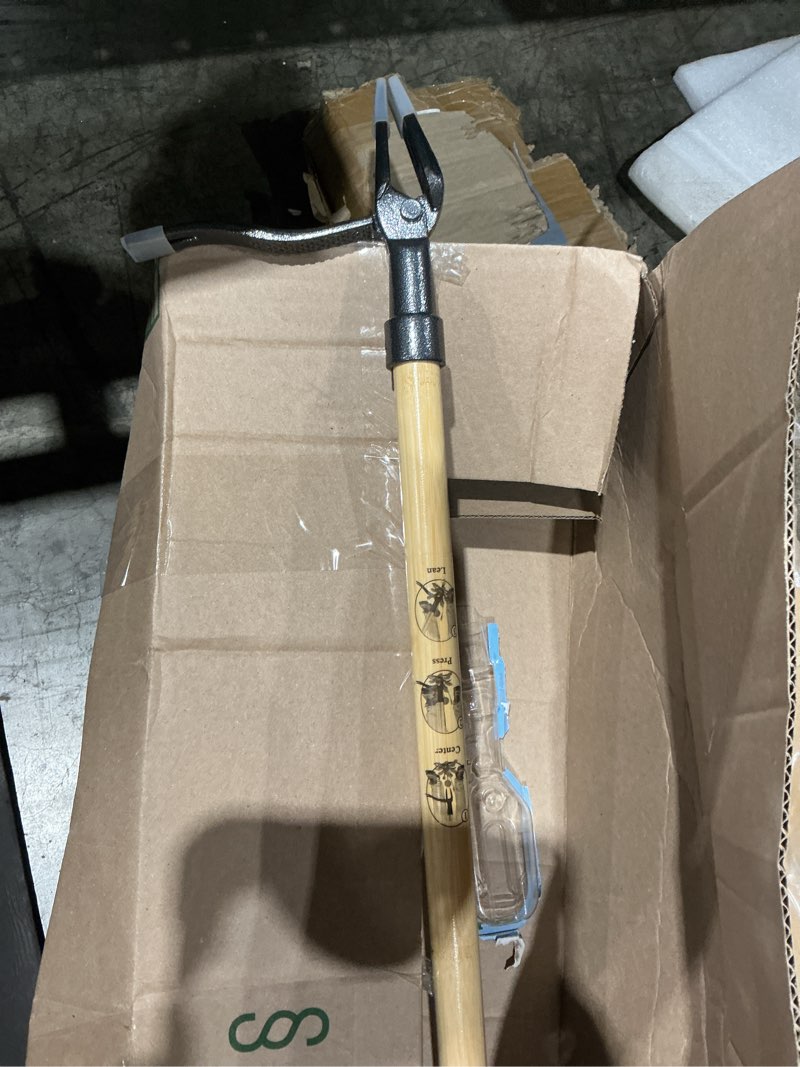 Condition photo showing Good Condition for grampa's weeder - the original stand up weed puller tool with long handle - made with real bamboo & 4-claw steel head design - easily remove weeds without bending, pulling, or kneeling.