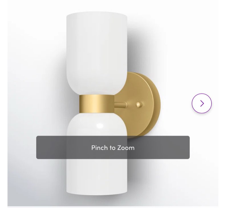 Polished Chrome Eugenie 2-Light Steel Dimmable Gold Armed Sconce