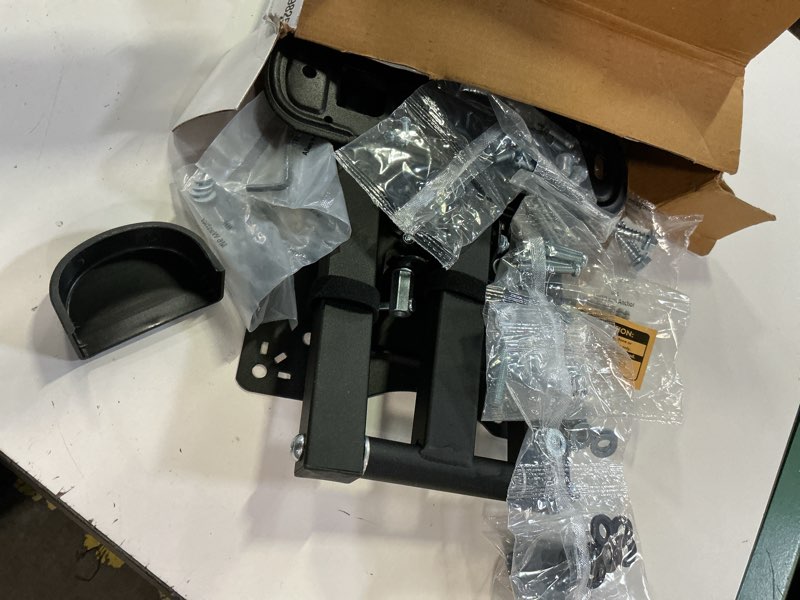 Condition photo showing As Is for utilitech tv mount full motion indoor wall tv mount fits tvs up to 65-in (hardware included)