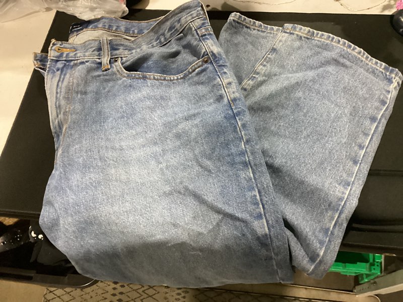 Condition photo showing Good Condition for gap men's straight taper fit denim jeans 38w x 32l medium wash