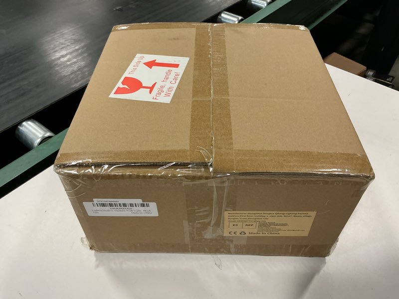 Condition photo showing New/Like New for LightInTheBox Modern Wall Light, Black Indoor Wall Light Metal Wall Sconce for Home Theater, Staircase, Basement, Bedroom (2PCS) Black 2PCS