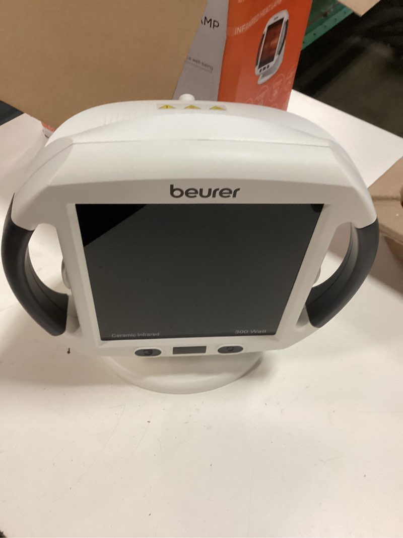 Condition photo showing New/Like New for beurer il50 infrared heat lamp heated red light therapy lamp for body, face, sinuses, & skin - effective muscle pain & cold relief treatment by improving blood circulation
