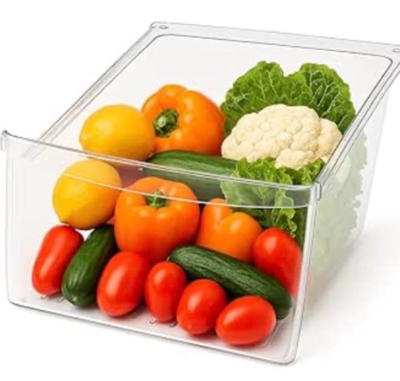 Smart Choice 240364503 Crisper Drawer Bin for Refrigerator Freezer - Clear, Frigidaire Drawer Replacement for 240364502 240364505 240364507 240364508, Fits Select Frigidaire & Kenmore Models