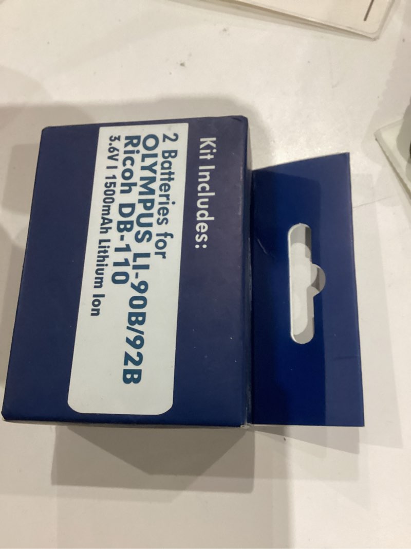 Condition photo showing New/Like New for BM 2-Pack of LI-92B, LI-90B Batteries for Olympus Tough TG-6, TG-5, TG-Tracker, Tough SH-1, SH-2, SP100 IHS, Tough TG-1 iHS, Tough TG-2 iHS, Tough TG-3, Tough TG-4, SH-50 iHS, SH-60, XZ-2 iHS Cameras