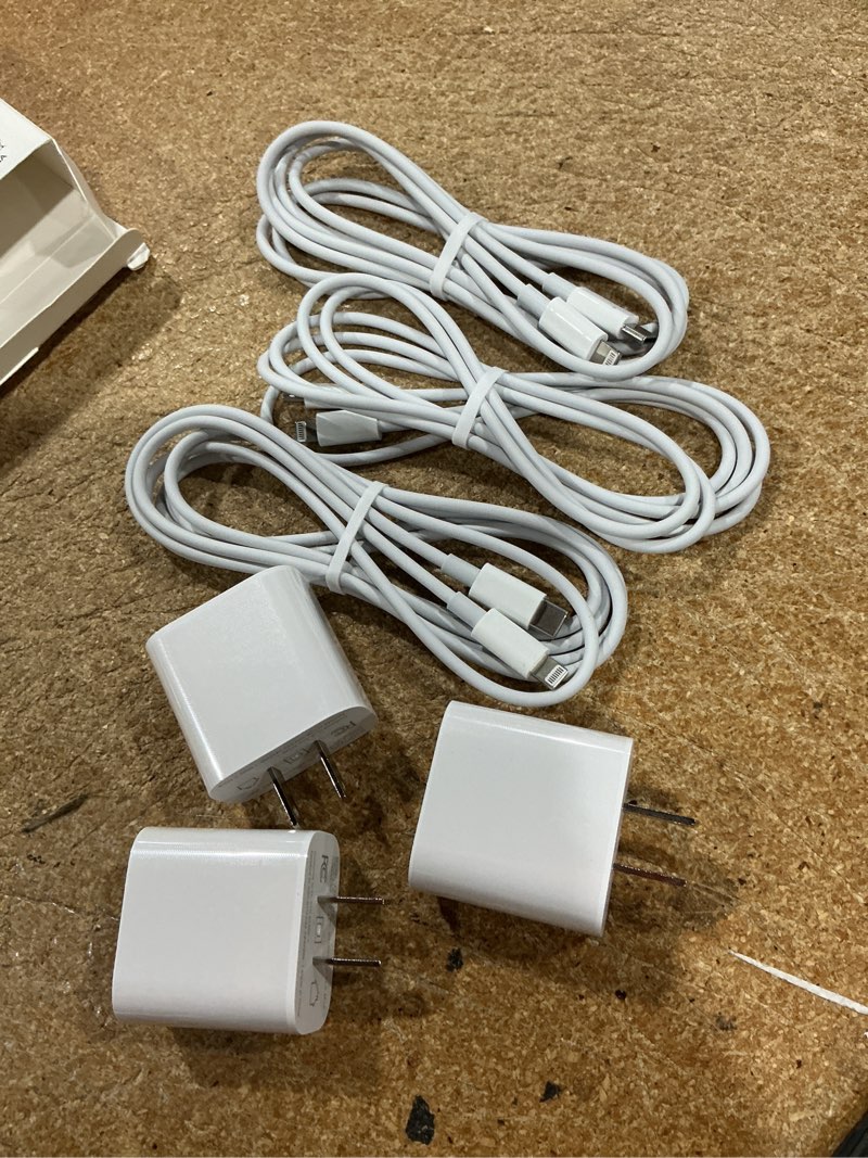 Condition photo showing Good Condition for ?apple mfi certified?fast charger iphone,fast i phone charging cord 3pack i phone charger fast charging plug block 6ft usb c to lightning cable for iphone 14/14 promax/plus/13 mini/12/11/xr/xs,airpods 3pack 6ft c-l