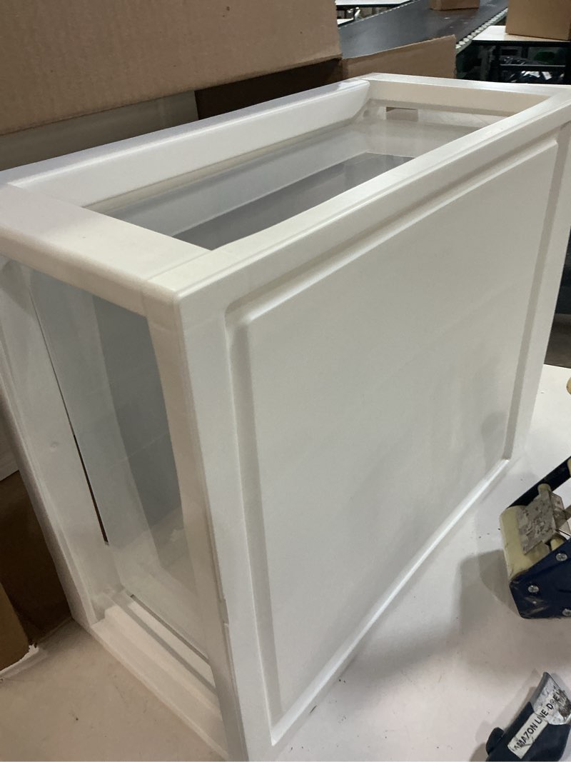 Condition photo showing Good Condition for IRIS USA 30 Qt. Plastic Drawer Storage Organizer Stacking Drawers, 2-Pack, Stackable Unit with Sliding Drawer for Clothes Bedroom Kitchen Under Sink Pantry Craft Room Bathroom Dorm Office, White 2 Pack 30 Qt.