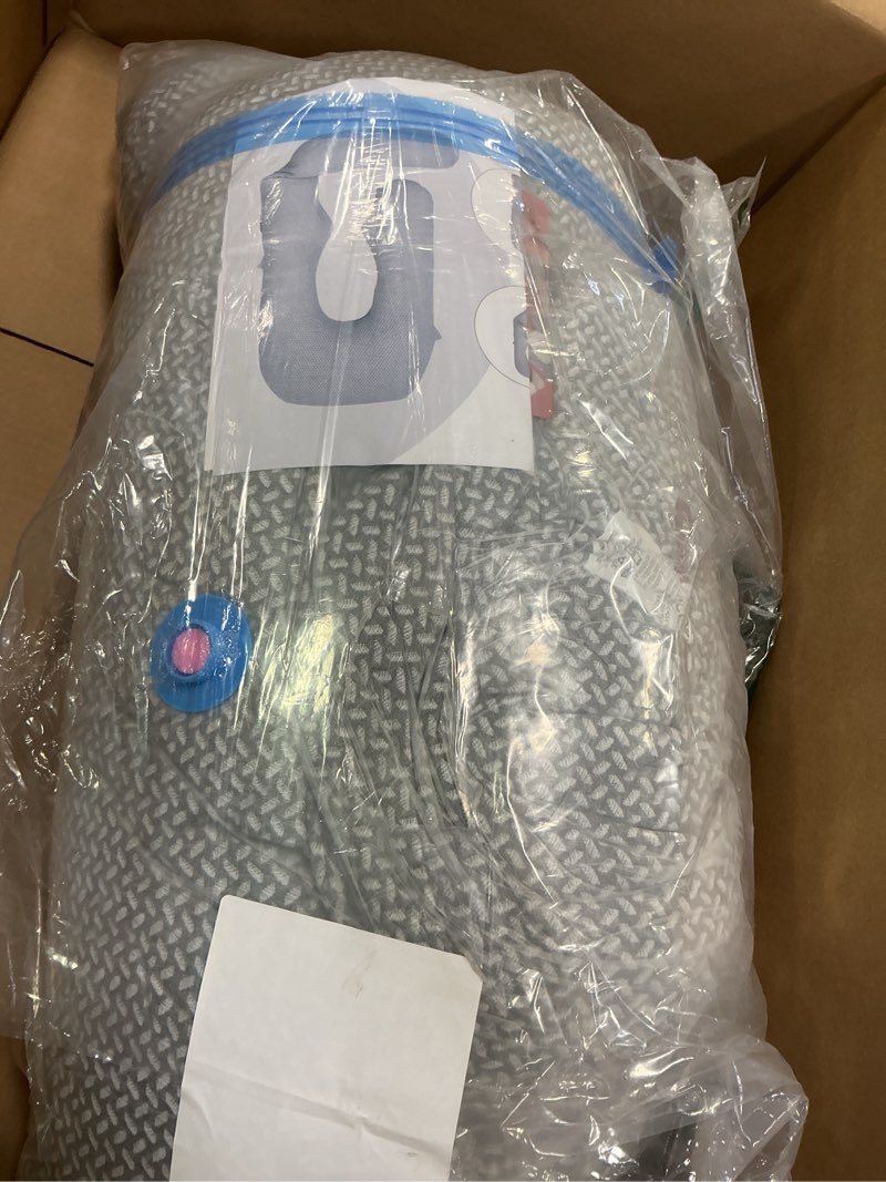 Condition photo showing Good Condition for MOON PARK Pregnancy Pillows for Sleeping - U Shaped Full Body Maternity Pillow with Removable Cover - Support for Back, Legs, Belly, HIPS - 57 Inch Pregnancy Pillow for Women - Grey Grey Velvet Cover - 57 Inch