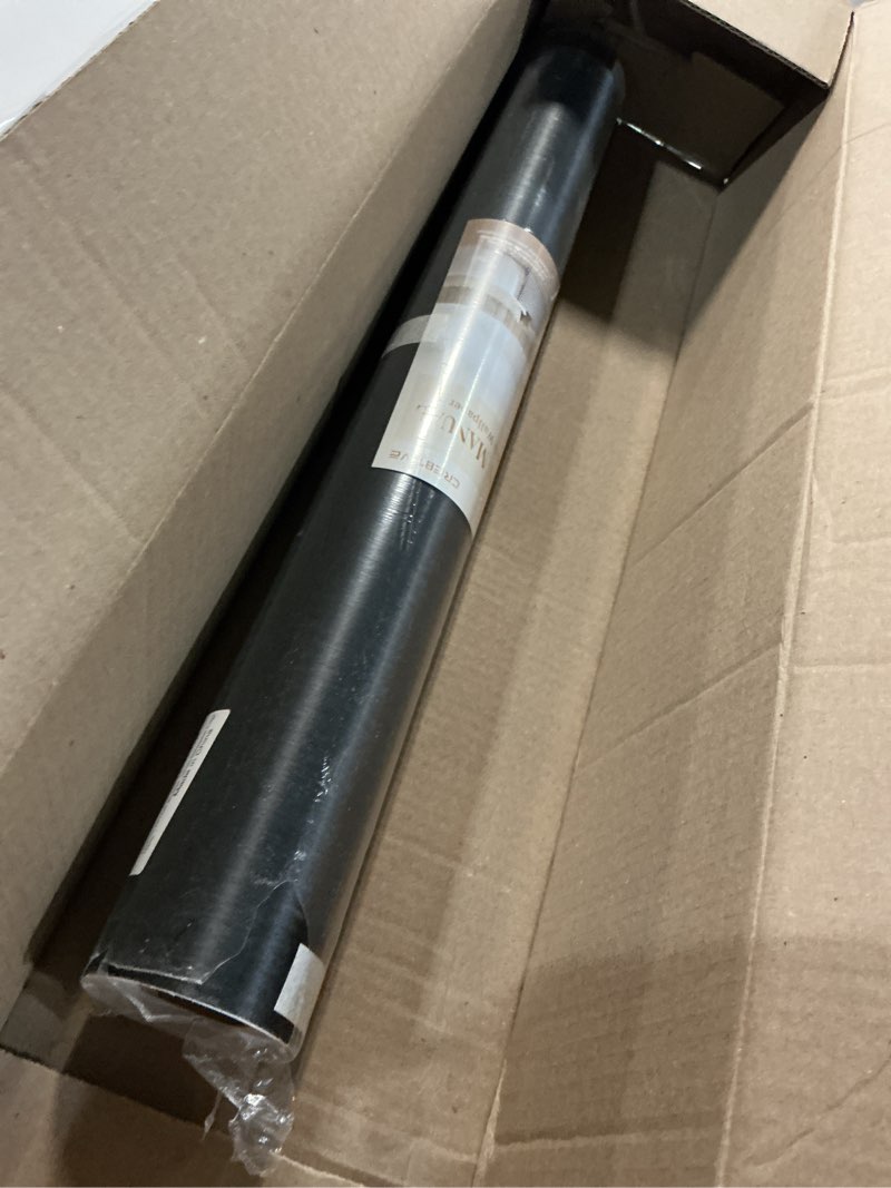 Condition photo showing Good Condition for cre8tive 24"x354" brushed black stainless steel contact paper wide thick black wallpaper peel and stick waterproof removable self adhesive metallic vinyl paper for kitchen appliances dishwasher fridge 24" x 354" black