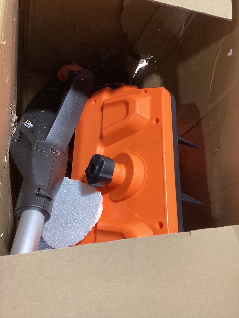 Condition photo showing Good Condition for cordless snow shovel, 3500w battery snow blower with dual 6.0ah anti-freeze batteries & base plate, 25.6ft throw, 13inx7in brushless snow shovel with wheels for driveway sidewalk snow removal