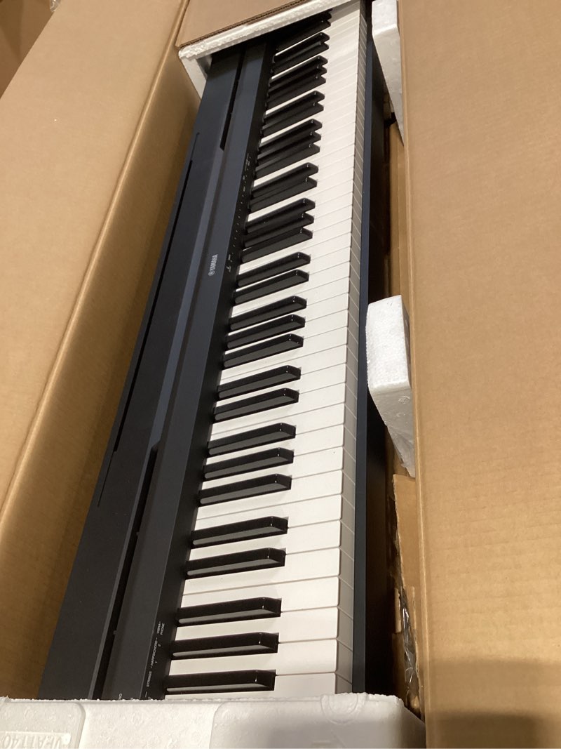 Condition photo showing Good Condition for yamaha p71 88-key weighted action digital piano with sustain pedal and power supply (amazon-exclusive) p71 black digital piano