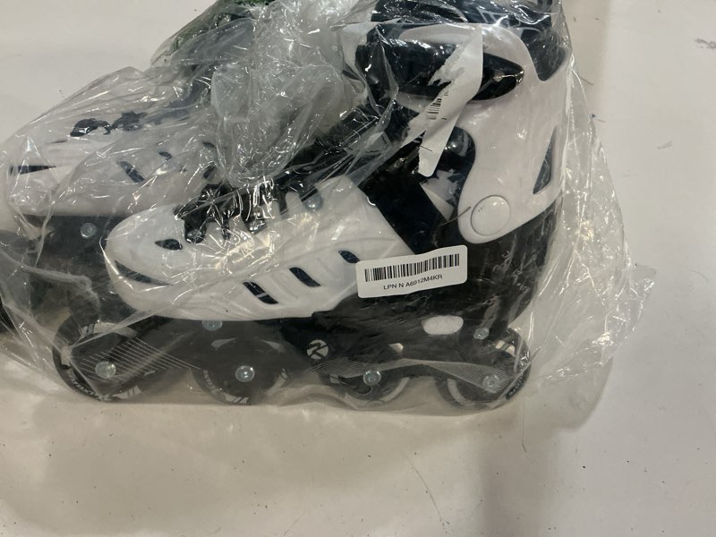 Condition photo showing As Is for Inline Skates for Kids and Adult, Adjustable Fun Illuminating Skates for Girls, Boys, Women and Men Outdoor and Indoor, Beginner black Large-Youth & Adult (SIZE 38-42 L)