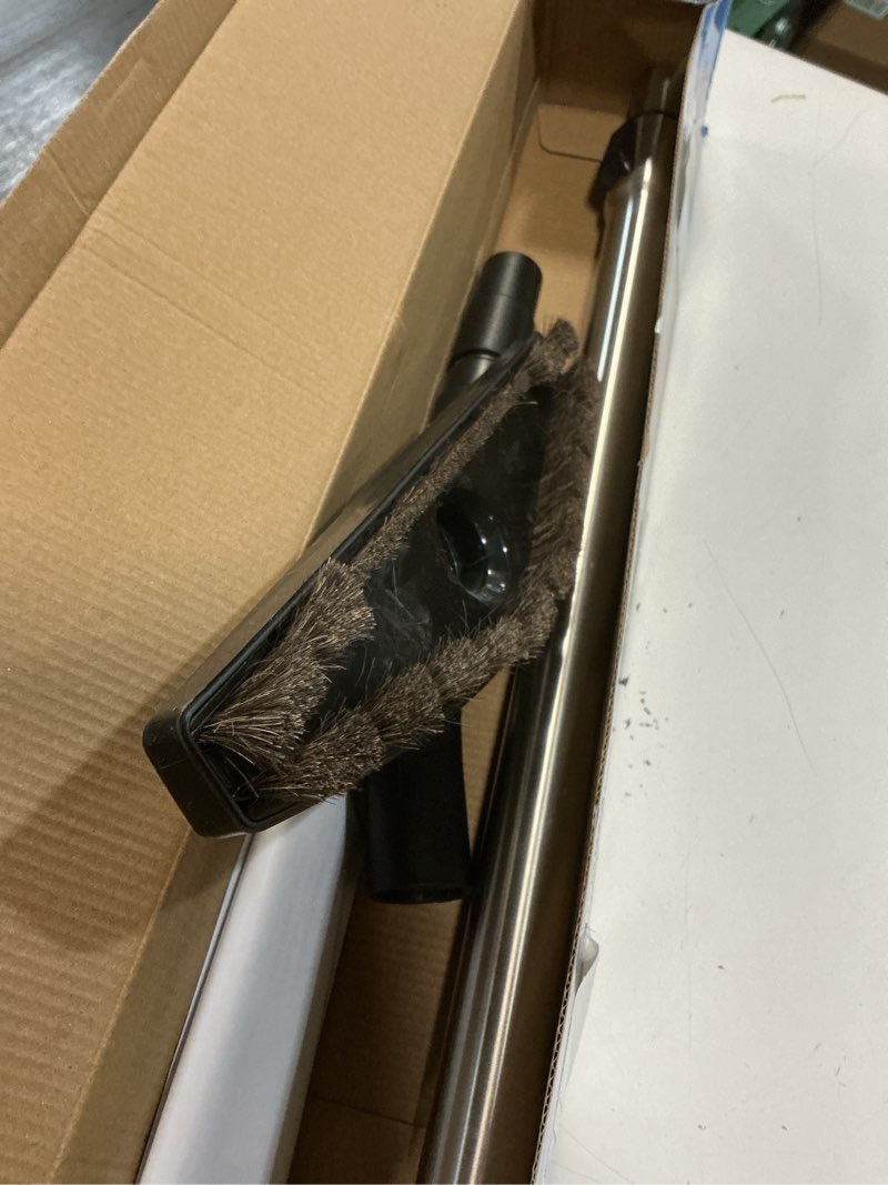 Condition photo showing As Is for 1.25 inch stainless steel vacuum extension wand compatible with vacuums using 1 1/4 inch (1.25in) 32mm accessories - 1 1/4 vacuum extension tube for shop vac (extension wand and hard floor brush)