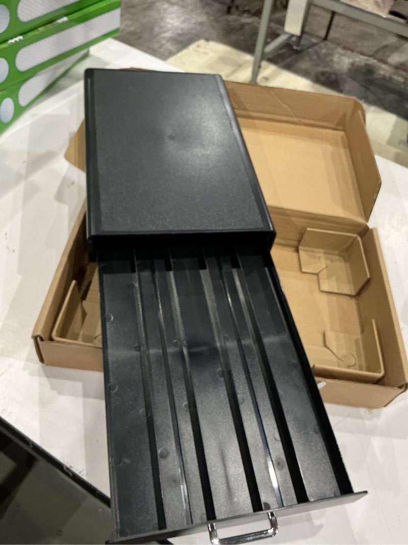Condition photo showing Good Condition for amazon basics nespresso originalline coffee pod storage drawer holder, 50 capsule capacity, black