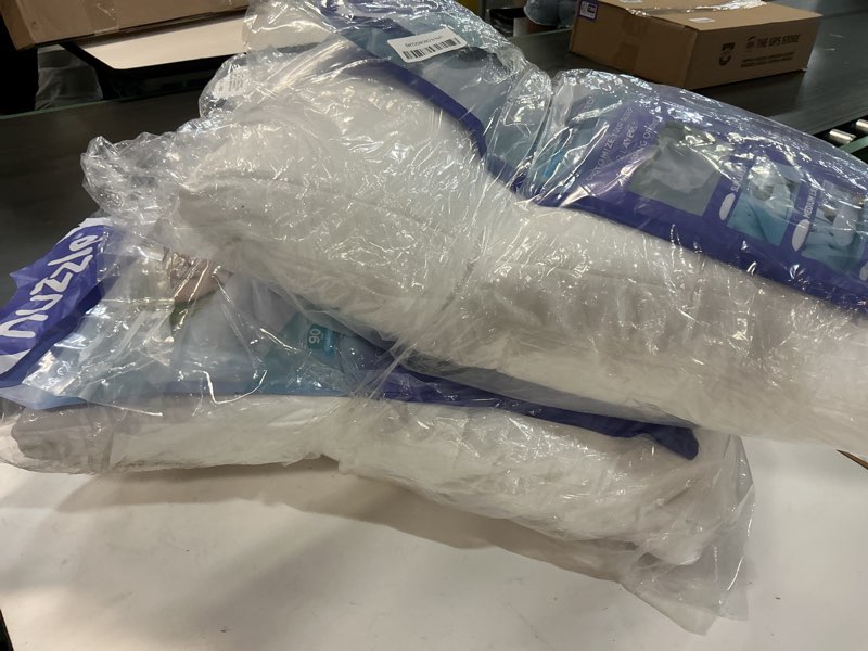 Condition photo showing Good Condition for nuzzle pillows queen size set of 2 cooling adjustable pillows for side sleepers, luxury hotel collection bed pillows – best adjust height soft firm pillows for back, stomach and side sleepers queen size (set of 2) white