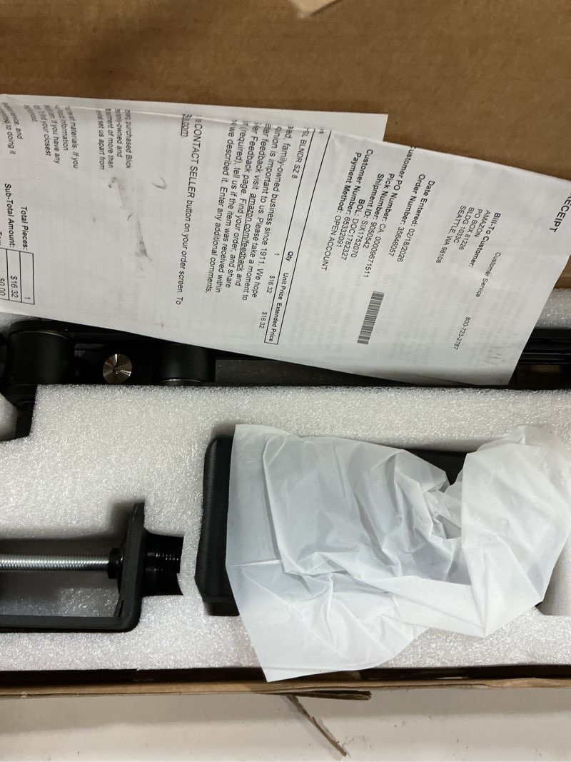 Condition photo showing Good Condition for Portable Monitor Stand Desk Holder- Large Clamp support up to 12.9 14.6 15.6 18.5 inch 360° Rotating Base Swivel Tall Desk Arm Mount for iPad Pro/Mini/Air/Surface Strong Bearing Weight over 5.5lbs Up to 18.5''