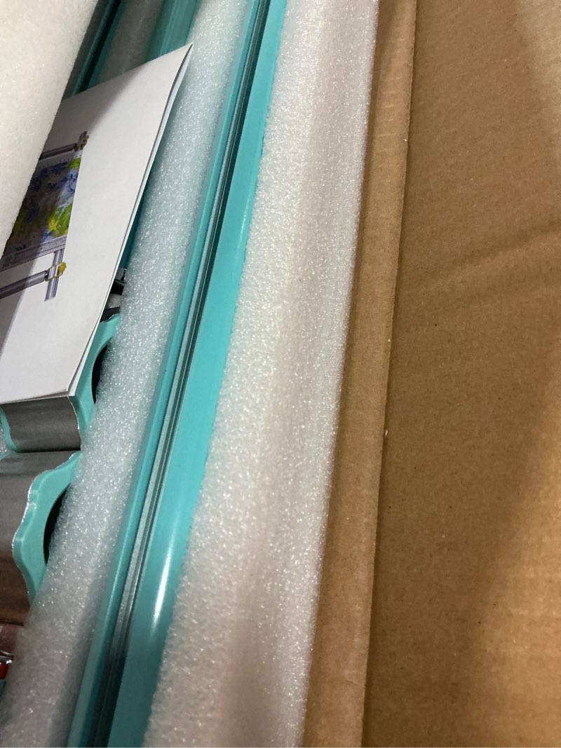 Condition photo showing Good Condition for couple embroidery art embroidery clip frame heavy-duty 4-slot adjustable scroll frame for needlepoint quilting silk painting universal embroidery frame & cross stitch hoop set (blue, 60cm) blue 60cm