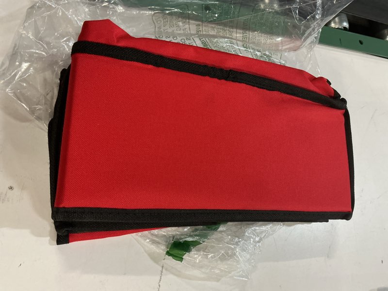 Condition photo showing Good Condition for Hearth & Harbor Wrapping Paper Storage Container - Christmas Storage Bag with Interior Pockets - Gift Wrap Organizer Fits Up to 22 Rolls of 40" - Tear Proof, Red Medium Red