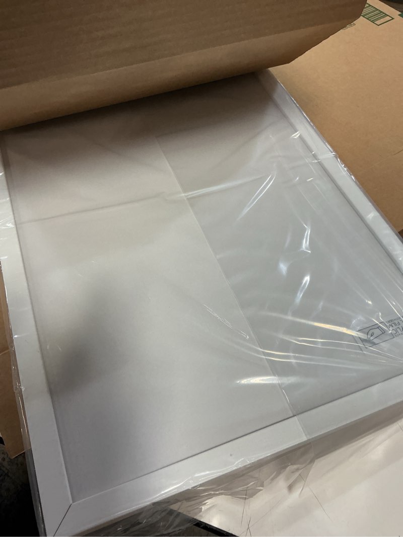 Condition photo showing Good Condition for Poster Palooza 14x24 Frame White Solid Pine Wood Picture Frame | UV Acrylic, Foam Board Backing & Hanging Hardware