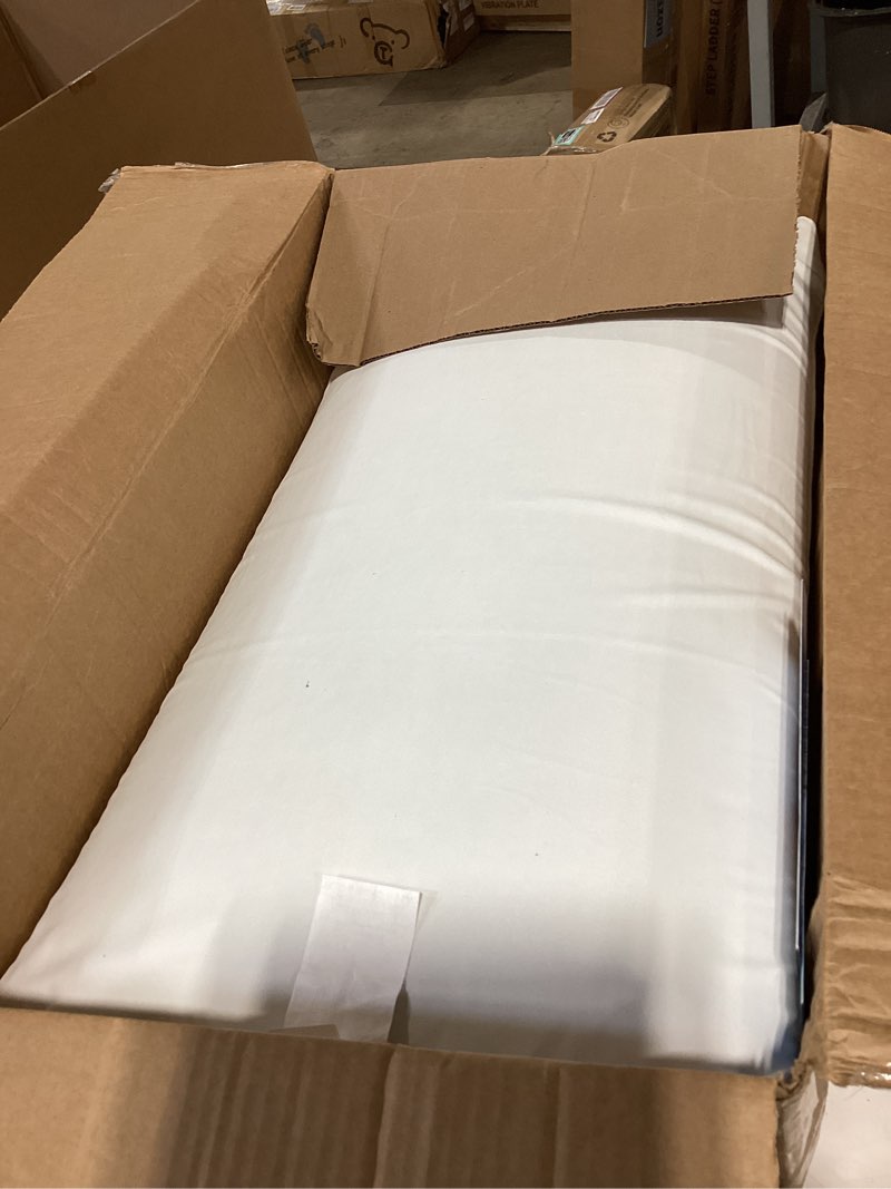 Condition photo showing As Is for sleep innovations classic memory foam pillow, queen size, head and neck alignment, side, stomach, and back sleepers, medium support queen (pack of 1) classic memory foam pillow
