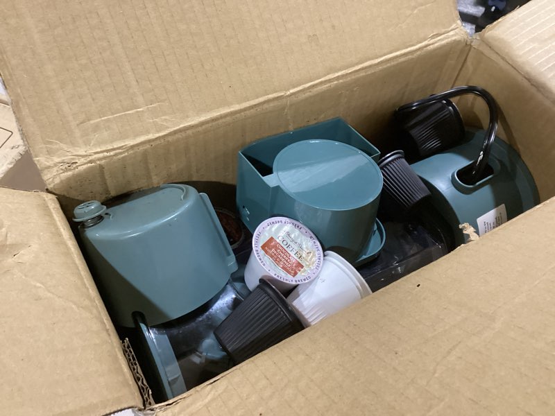 Condition photo showing Good Condition for Ninja Pods & Grounds Specialty Single-Serve Coffee Maker, K-Cup Pod Compatible, Built-In Milk Frother, 6-oz. Cup to 24-oz. Travel Mug Sizes, Iced Coffee Maker, 1550 watts, Sage Green, PB051SG Standard Sage Green