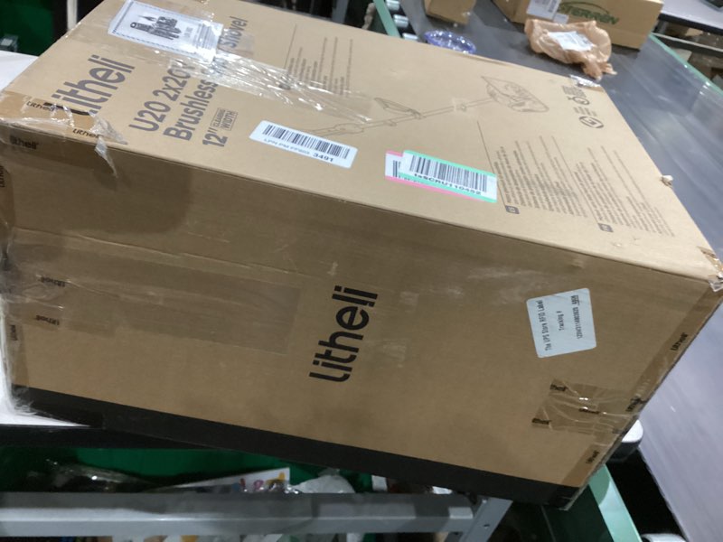 Condition photo showing As Is for Litheli 2 x 20V 4.0Ah Cordless Snow Shovel,12-Inch Snow Blower Battery Powered, Efficient Brushless Motor Snow Thrower, 25-Feet Snow Throwing Distance 12-Inch, 2x20V Battery(4Ah),Brushless