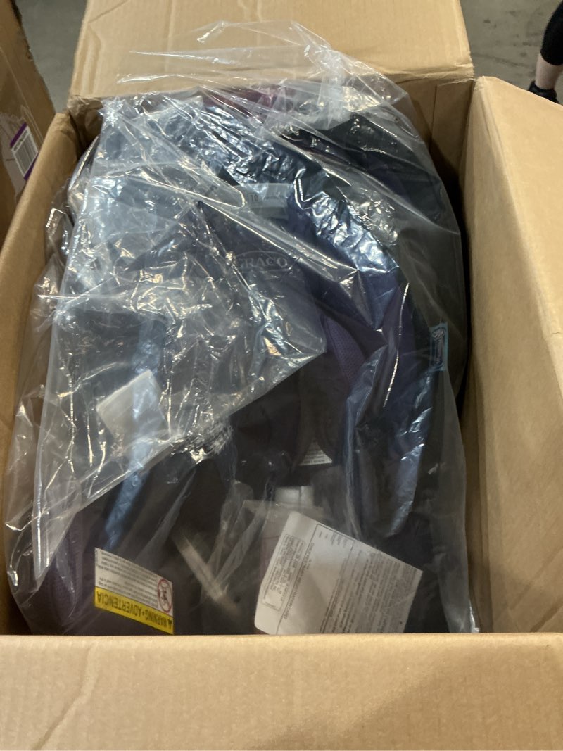 Condition photo showing New/Like New for graco slimfit3 lx 3-in-1 slim car seat, rear facing, forward facing to highback booster car seat, katrina