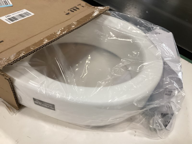 Condition photo showing Good Condition for Carex Toilet Seat Riser, Round Raised Toilet Seat Adds 3.5 inches to Toilet Height, for Assistance Bending or Sitting, 300 Pound Weight Capacity Toilet Riser