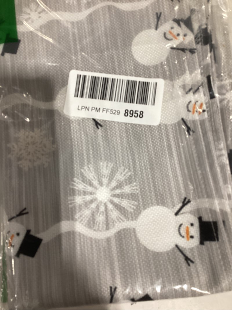 Condition photo showing Good Condition for Winter Placemat for Dinning Table Christmas Placemat Set of 6-Cotton Linen Waterproof Cloth Table Mat-Snowman Snowflake Place Mat,Washable Easy Clean Fabric,Rustic Farmhouse Holiday Dinner Decor-Gray 6 Pcs Christmas-005ppe0328