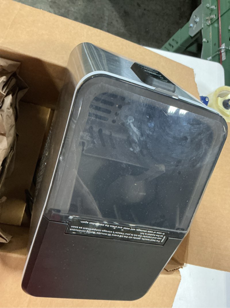 Condition photo showing Good Condition for Aeitto Ice Maker Countertop 26lbs/24H, Ice Machine 8 Ice Cubes Ready in 6 Mins, 2 Sizes of Bullet Ice Portable Ice Makers with Basket & Scoop, Auto Self-Cleaning for Home/Kitchen/Office Stainless 26LBS Silver 1