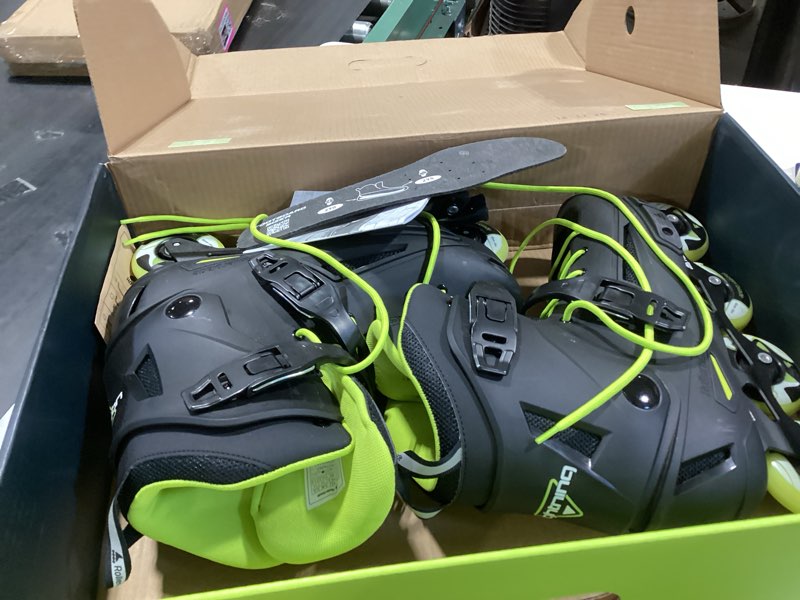 Condition photo showing Good Condition for rollerblade lightning men's urban inline skate, black and lime black/white 11