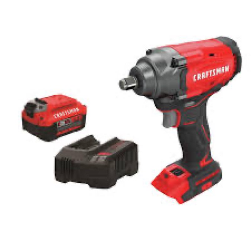 CRAFTSMAN V20 20-volt Max Variable Speed 1/2-in Drive Cordless Impact Wrench (Battery  ( similar )