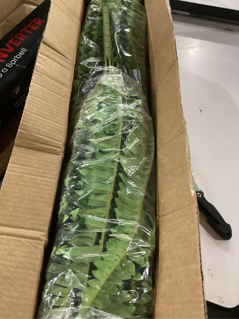 Condition photo showing New/Like New for forest prince 45" fake ferns, realistic large artificial bush plants, 2 artificial boston ferns with 59 fronds for outdoors planter indoor home garden porch decor