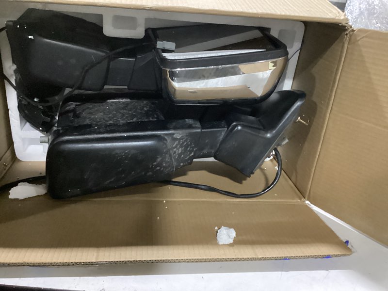 Condition photo showing Good Condition for Towing Mirrors Chrome for Ford F-250 F-350 Super Duty 2008-2016 Power Heated with Turn Signal Manual Folding Telescoping (1 Pair)
