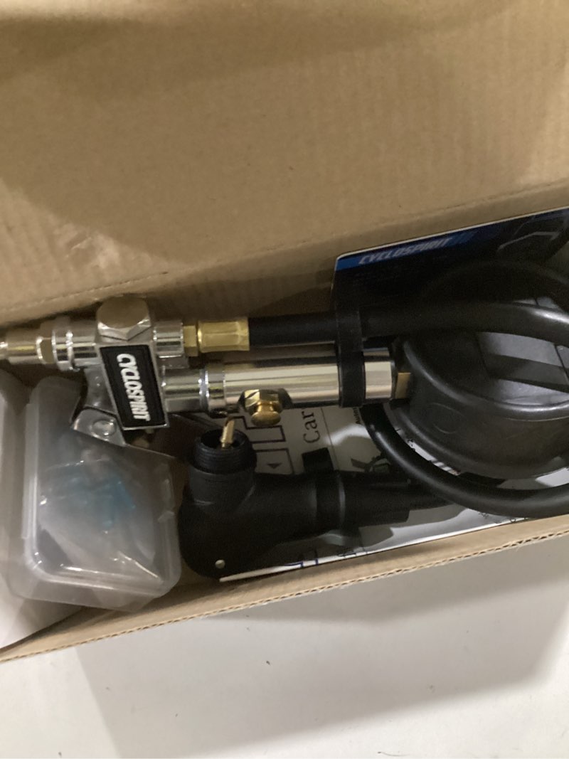 Condition photo showing New/Like New for Digital Bicycle Tire Inflator Gauge with Auto-Select Valve Type - Presta and Schrader Air Compressor Tool