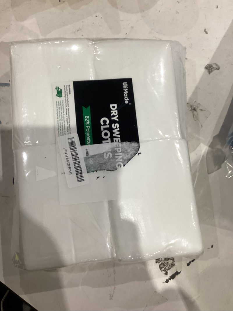 Condition photo showing New/Like New for Dry Sweeping Cloths, 180 Count Mop Refill Compatible with Swiffer Sweeper - Disposable Duster Refills Mops for Cleaning Hardwood Floor Dust