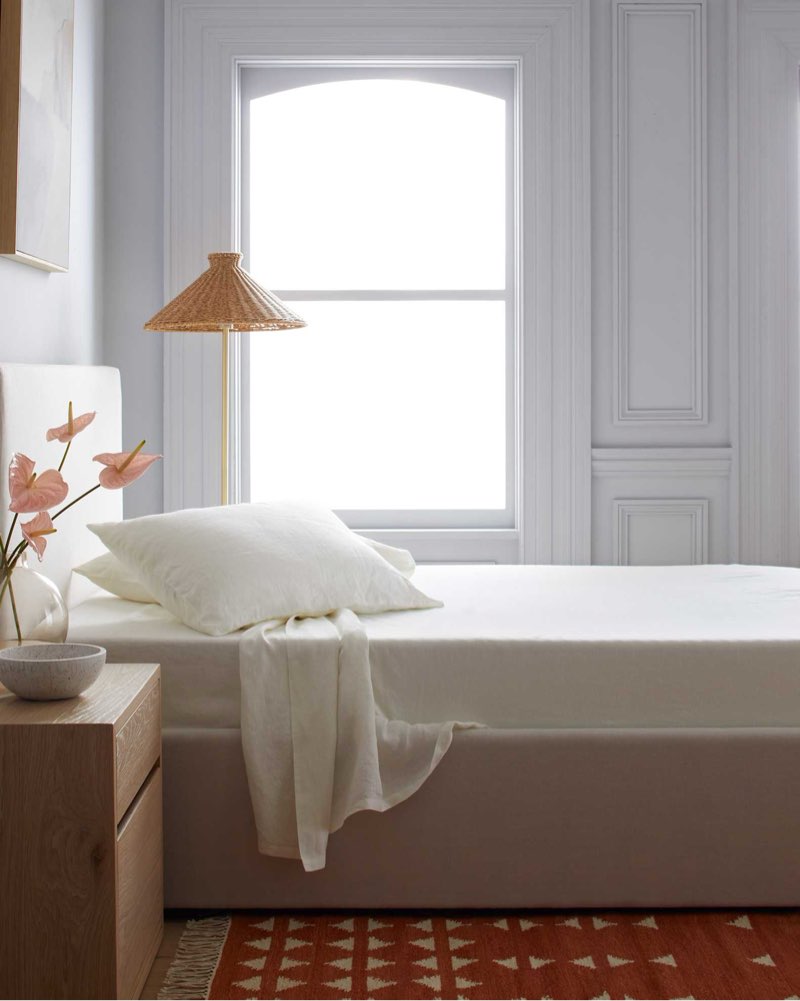quince european linen king pillowcase set ivory