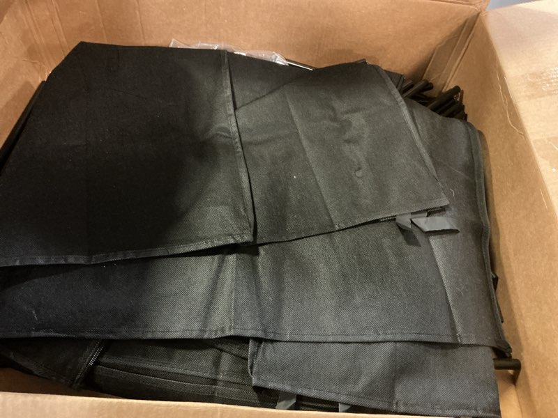 Condition photo showing As Is for Mavivegue Shoe Rack with Cover, 10+1 Tier Tall Shoe Storage for 50-55 Pairs of Shoes, Shoe Organizer for Entryway, Closet 10-Tier-Large Black