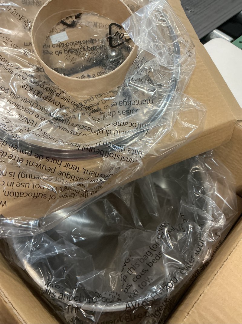 Condition photo showing Good Condition for Amazon Basics Stainless Steel Stock Pot with Lid, 8 Quart, Even Heating, Easy to Clean, Silver