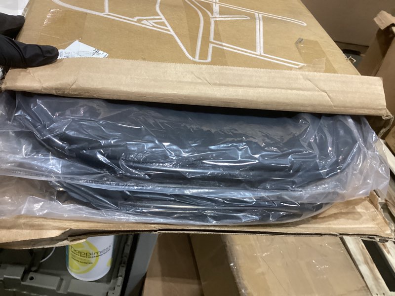 Condition photo showing item condition for Sweetcrispy Folding Chair 6 Pack, Leather Padded Folding Chairs, Sturdy Metal Foldable Chairs, Easy to Use and Store, Outdoor and Indoor, for Home, Office, Party, Comfy Black 6 Pack