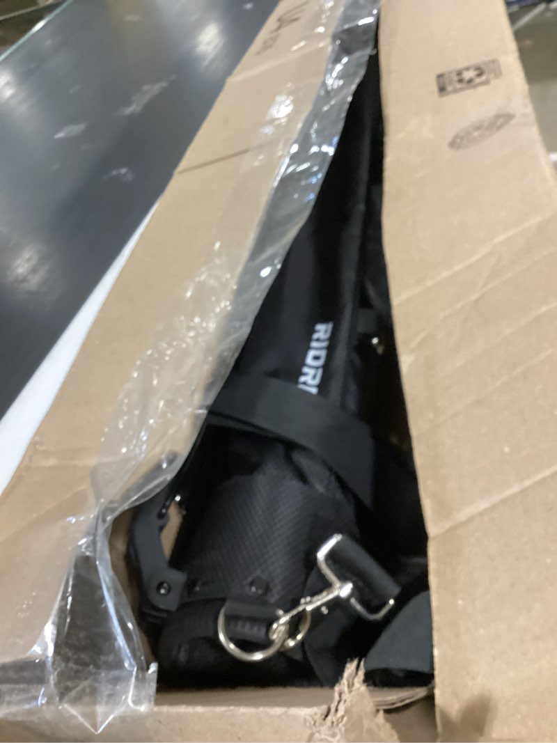 Condition photo showing Good Condition for golf stand bag, lightweight par 3 golf bag holds up to 7 clubs with two way dividers cooler pocket shoulder strap and multiple storage pockets for men and women black