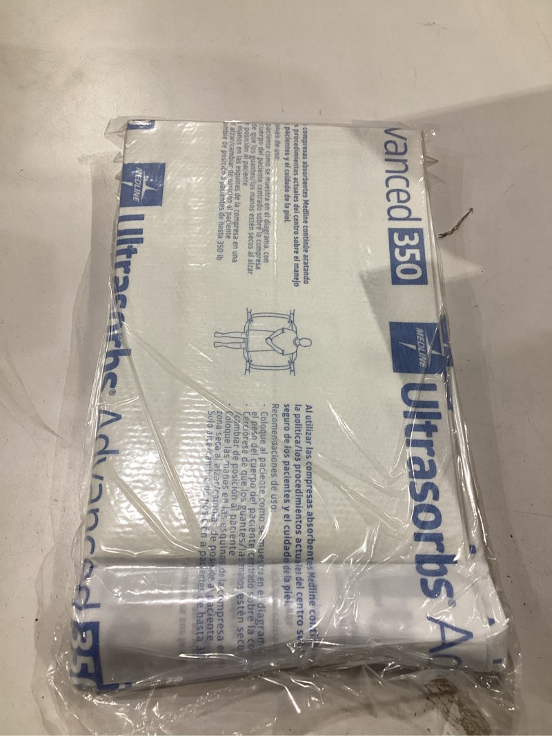 Condition photo showing New/Like New for medline ultrasorbs advanced extra strength drypads, 30" x 36", 70 count, super absorbent disposable pads, incontinence bed pads, chucks bed pads, elderly, 350 lb repositioning capacity underpads underpads