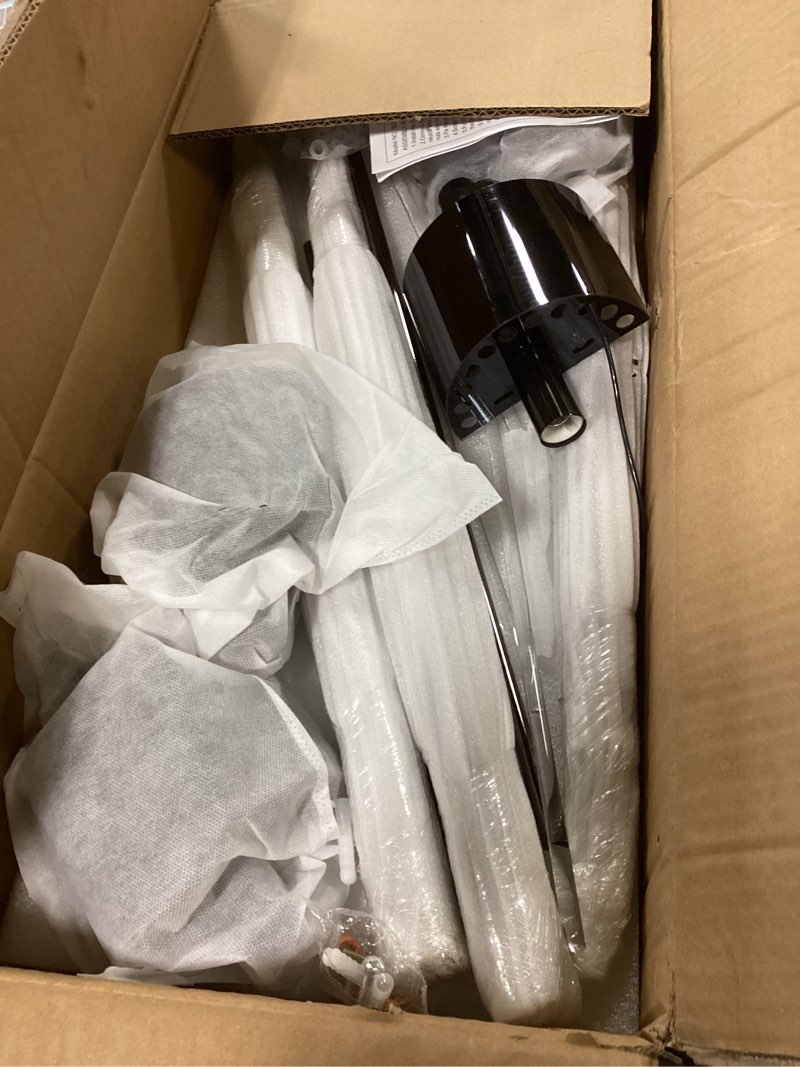 Condition photo showing Good Condition for 2-Light Modern Wall Sconce Titanium Black Metal with Clear Class Crystal Vanity Wall Sconce Lighting for Bedroom Living Room Bathroom Light Fixtures Set of 2