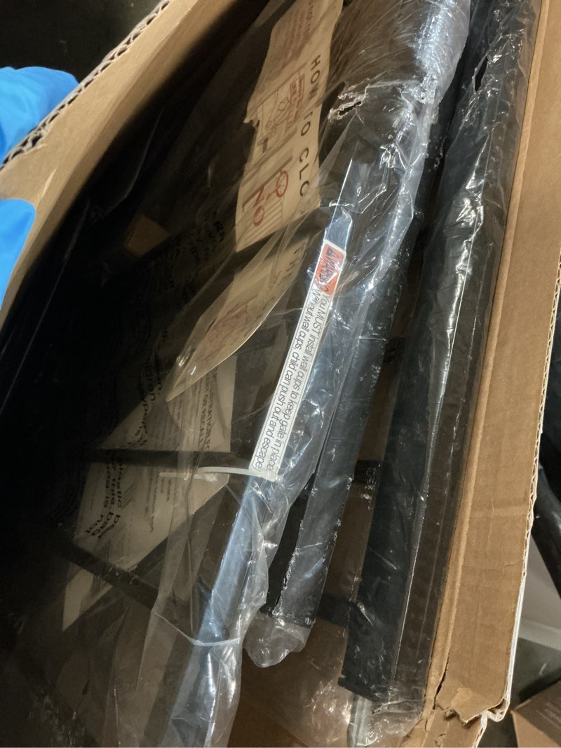 Condition photo showing Good Condition for extra wide baby gates for doorways 62.20"-71.65" extra wide baby gate dog gate pressure mounted no drilling with walk-through, auto-close & dual-direction swing for large wide opening black black 62.20"-71.65"(158-182cm)
