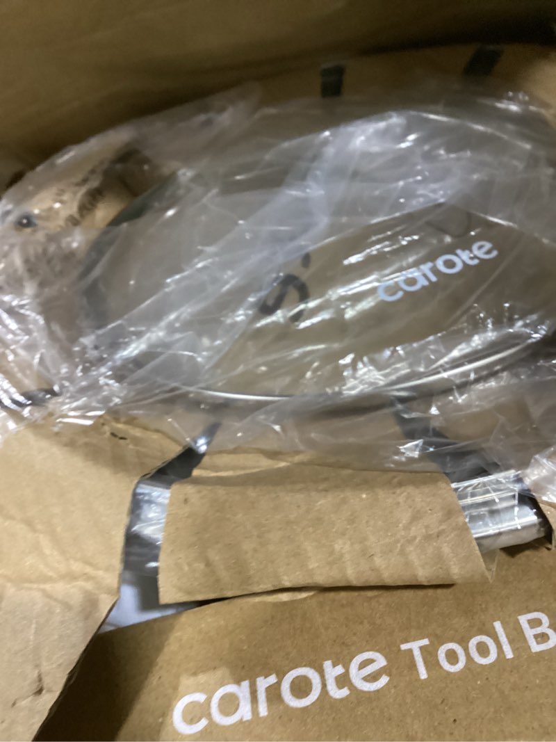 Condition photo showing Good Condition for carote pots and pans set nonstick, white granite induction kitchen cookware set, 10 pcs non stick cooking set w/frying pans & saucepans(pfos, pfoa free) cream white 10 piece