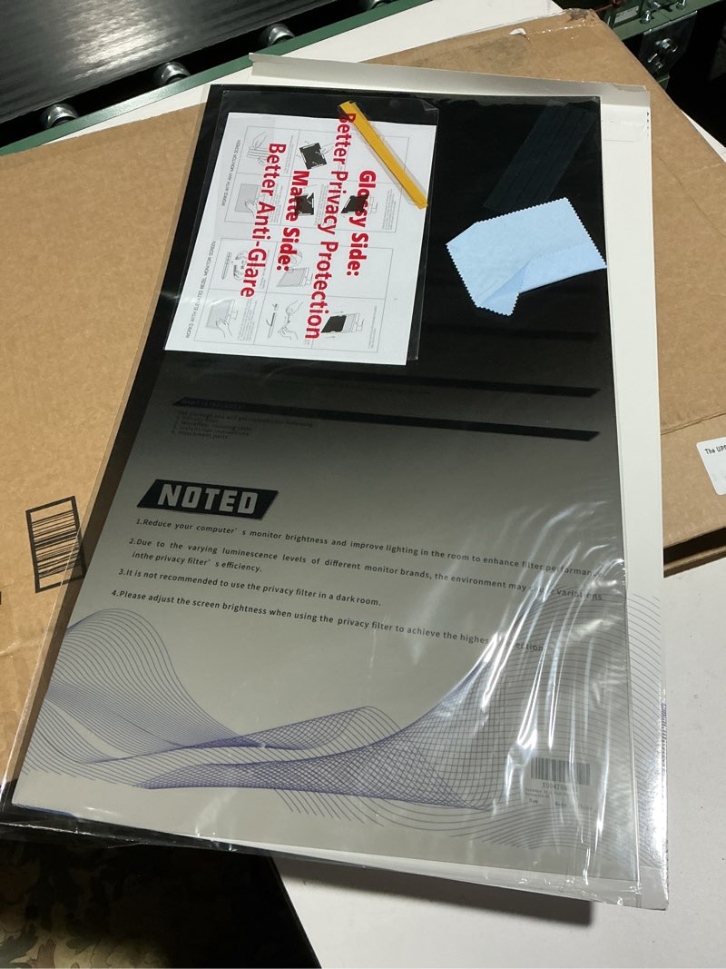 Condition photo showing As Is for 32 Inch Privacy Screen for Monitor with 16:9 Widescreen Monitor Blue Light Screen Protector - Anti-Glare - Anti-Scratch Protector Film for Data Confidentiality Privacy Shield Monitor 32.0'' (16:9)