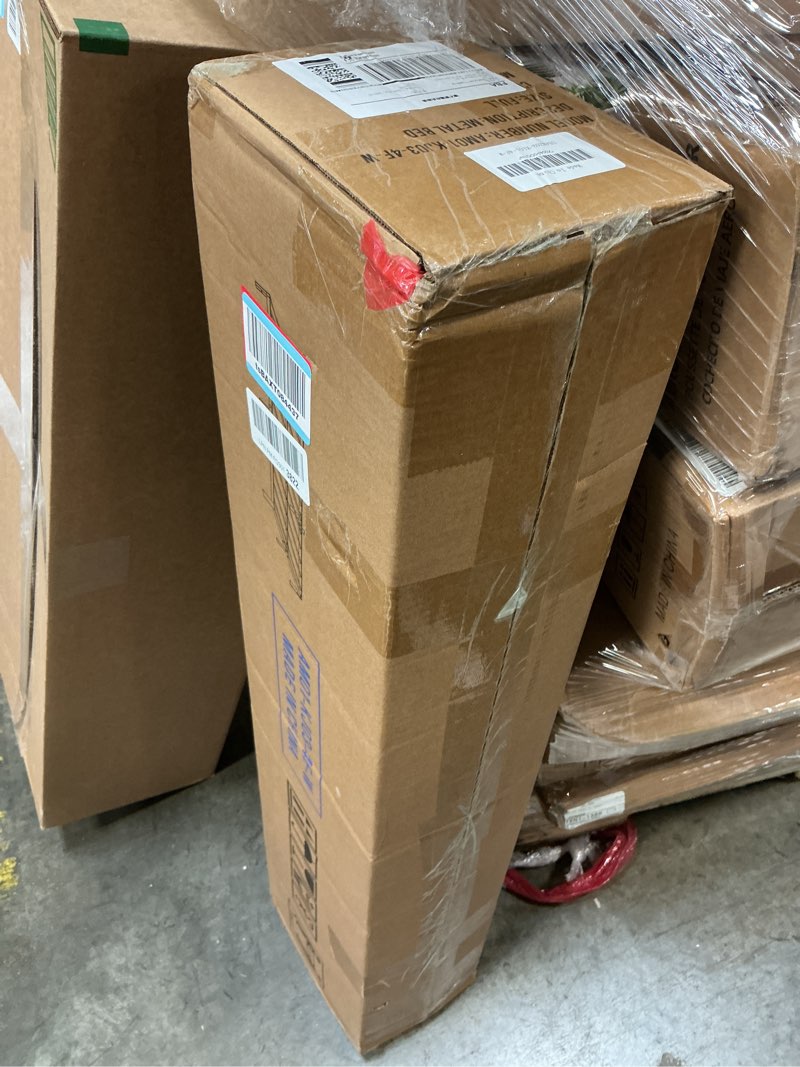 Condition photo showing New/Like New for KZZLOL 4 Inch White Full Size Bed Frame Low Profile, Low Full Bed Frame No Box Spring Needed, DIY He