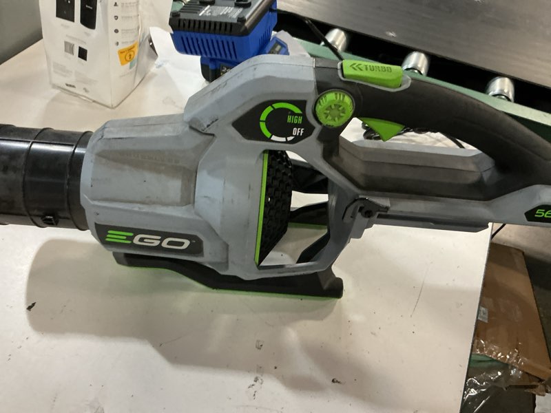 Condition photo showing As Is for ego power+ 56-volt 650-cfm 180-mph battery handheld leaf blower 5.0 ah battery included charger included item #2546183 | 